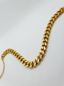 Large cuban anklet