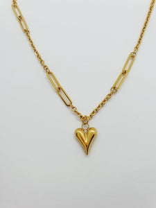 Mixed heart necklace