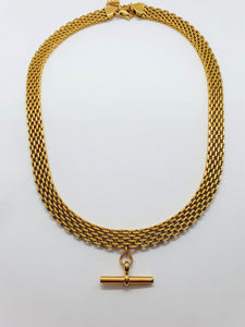 T-Bar mesh necklace