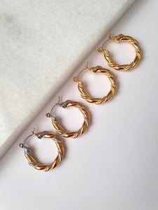 Zhora twist hoops