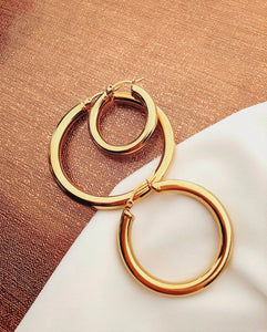 Nova gold hoops